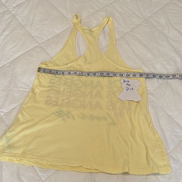 I love 💛h81 size L “Some body in Los Angeles loves me” racerback T-shirt GUC - Picture 4 of 10